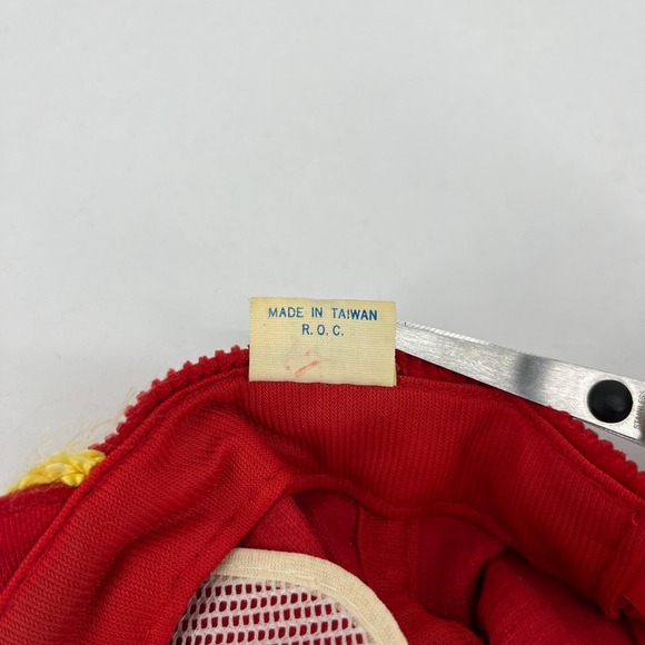 Vtg‎ 80s Iowa Cyclones Snapback Hat Men\'s One Size Red Corduroy Rope